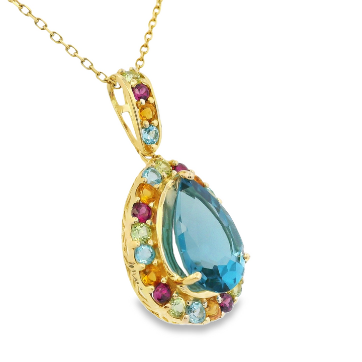 Estate Colored Stone Necklace