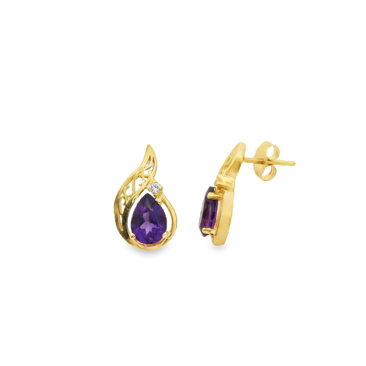 Estate Colored Stone Earrings