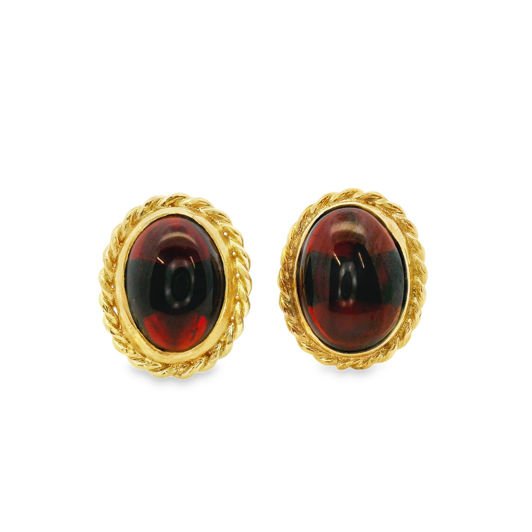 Estate Colored Stone Earrings