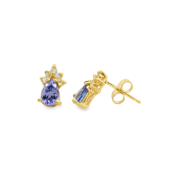Estate Colored Stone Earrings