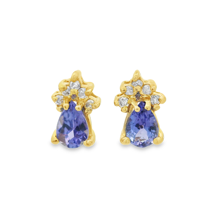 Estate Colored Stone Earrings