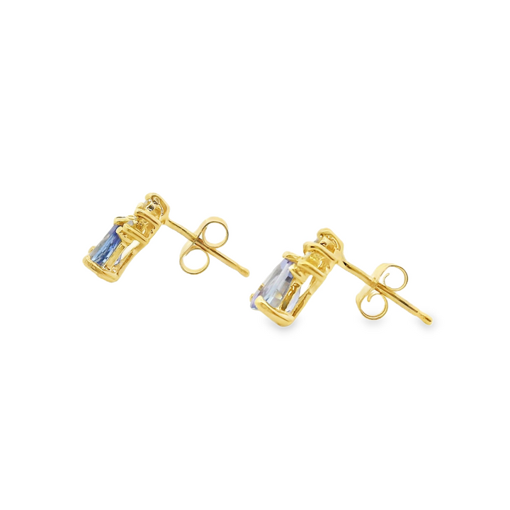 Estate Colored Stone Earrings