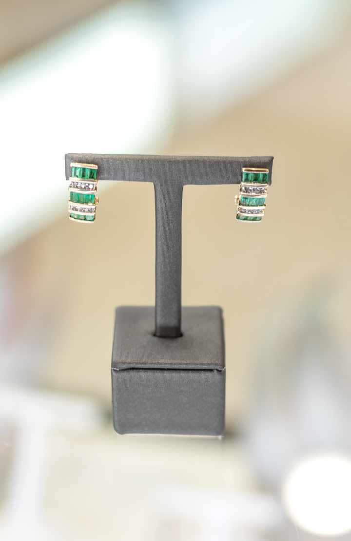 Estate Colored Stone Earrings