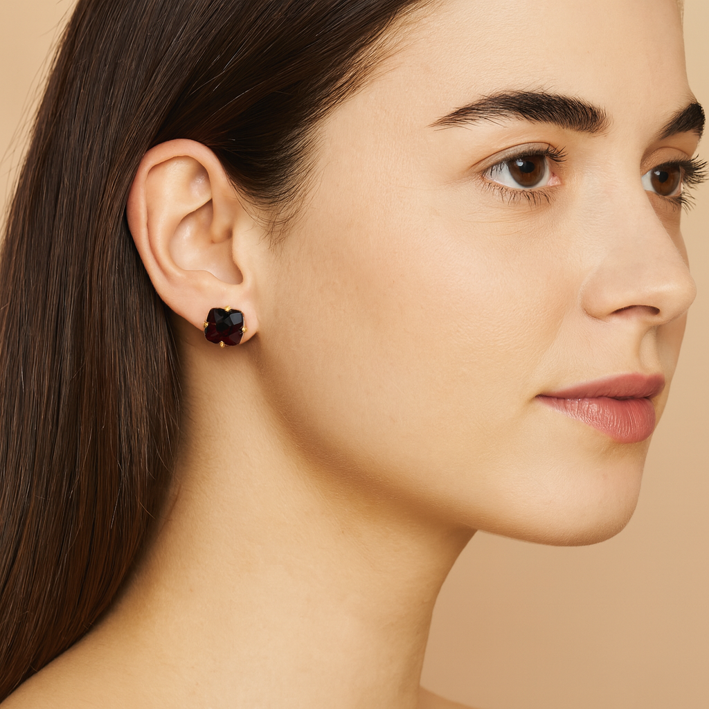 Estate Colored Stone Earrings