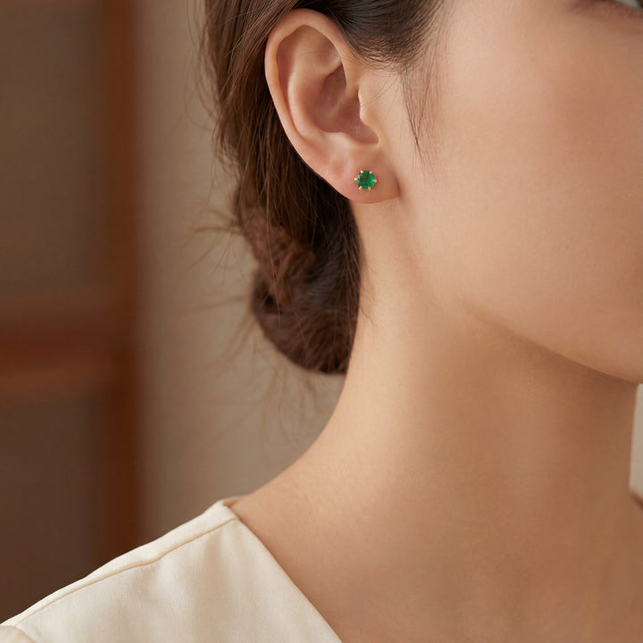 Estate Color Stone Earring