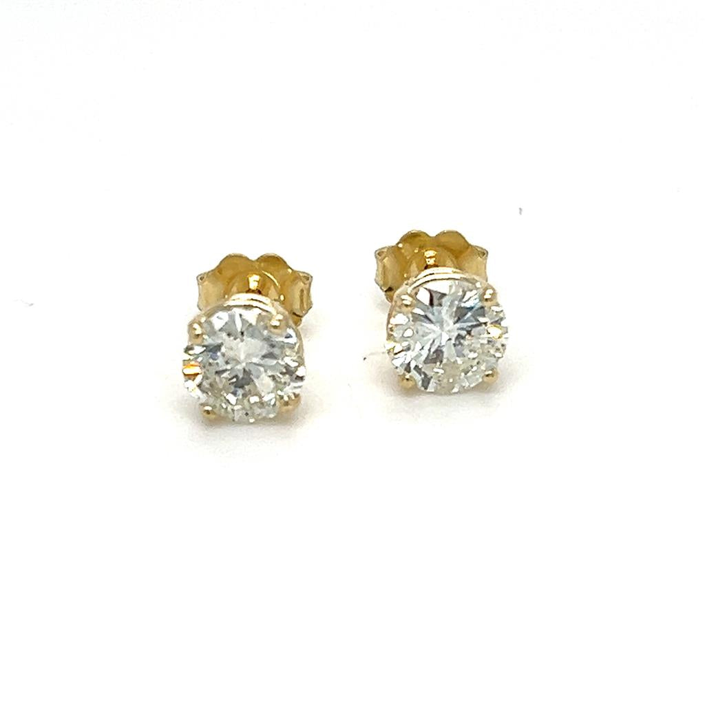 Estate Diamond Earrings