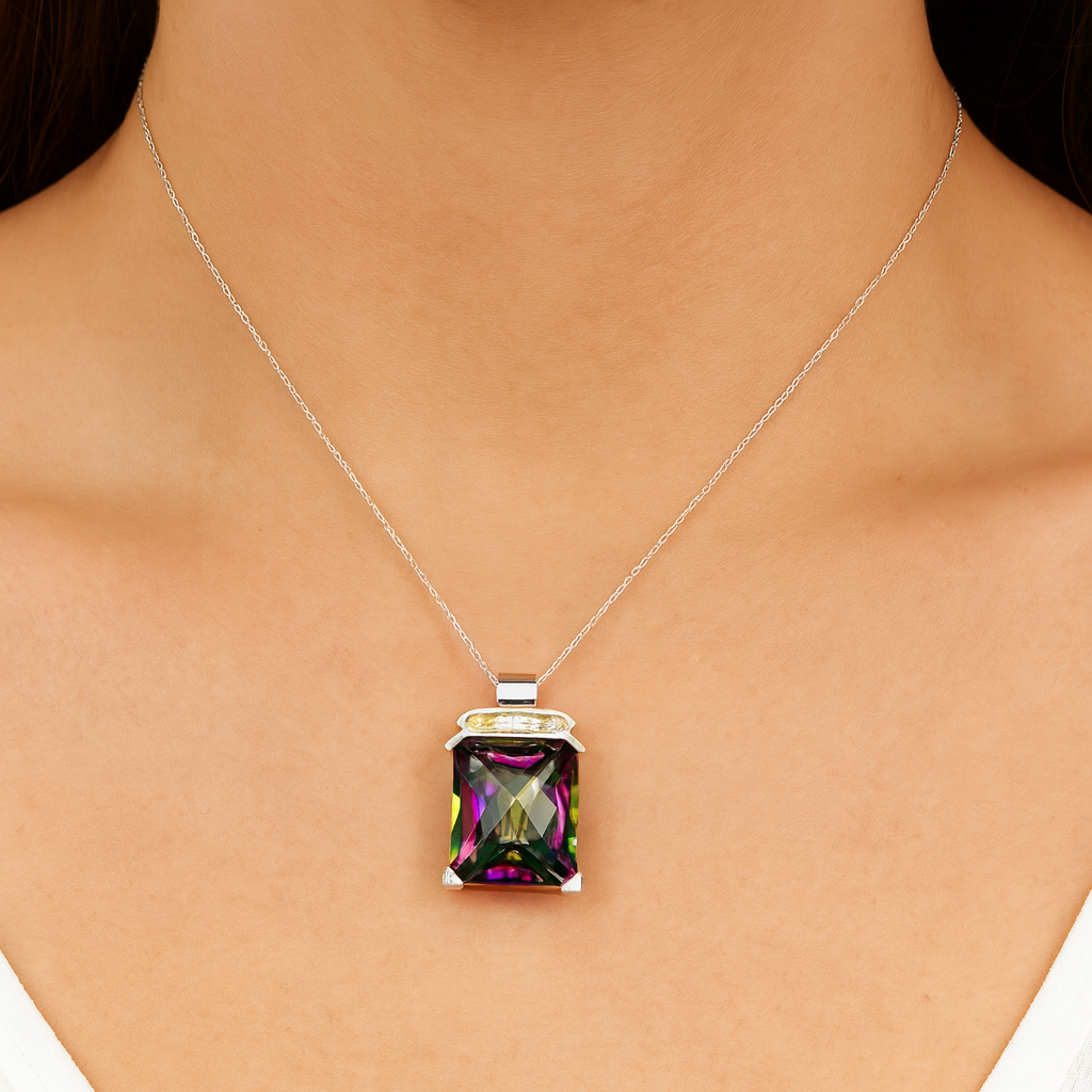 Estate Colored Stone Necklace