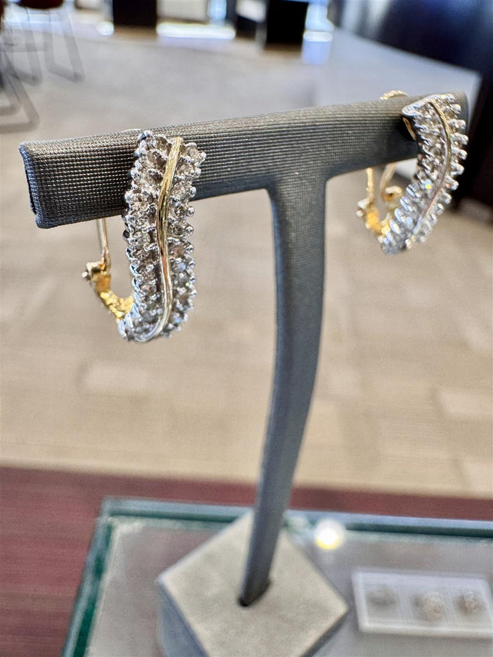 Estate Diamond Earrings