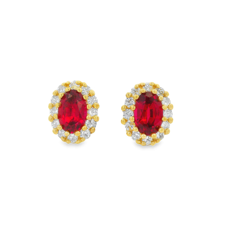 Estate Colored Stone Earrings