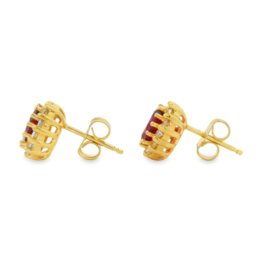 Estate Colored Stone Earrings