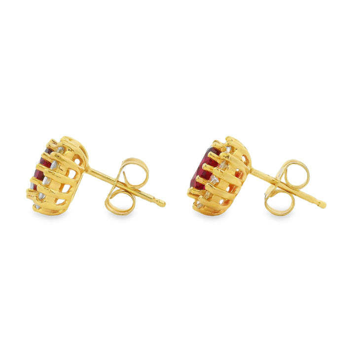 Estate Colored Stone Earrings