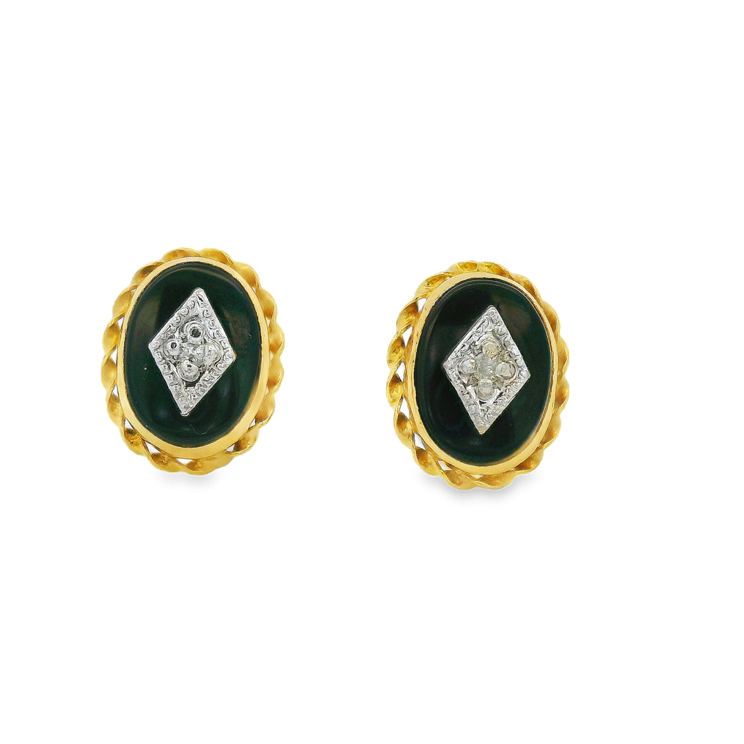 Estate Colored Stone Earrings