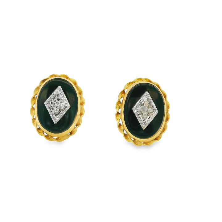 Estate Colored Stone Earrings