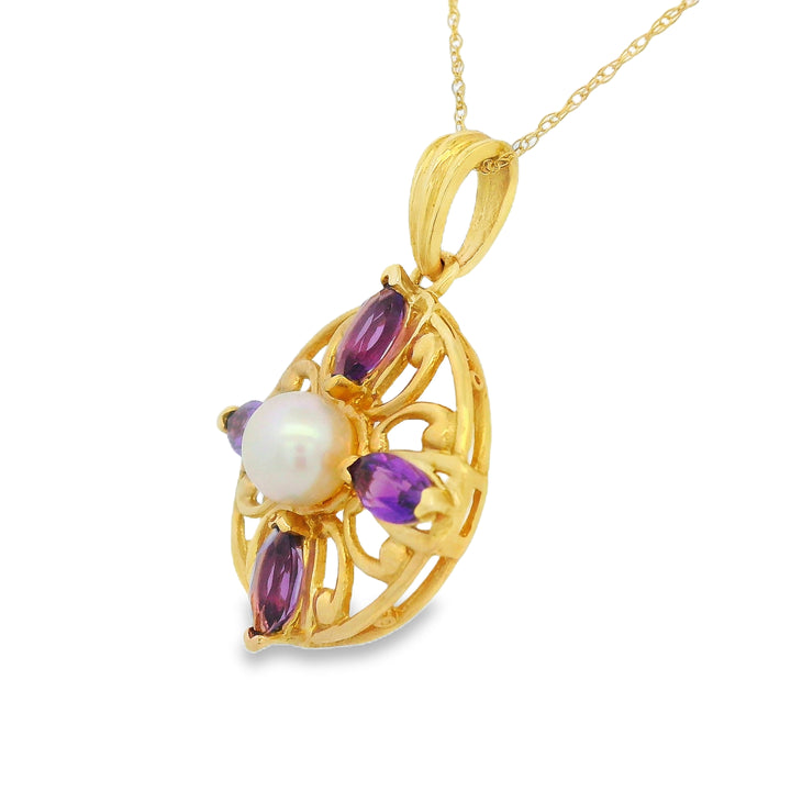 Estate Colored Stone Necklace