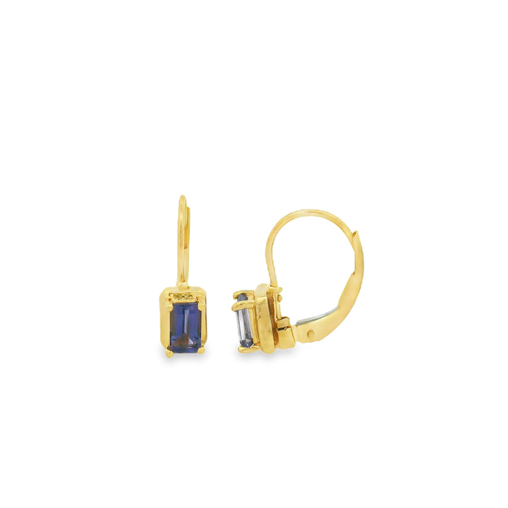 Estate Colored Stone Earrings
