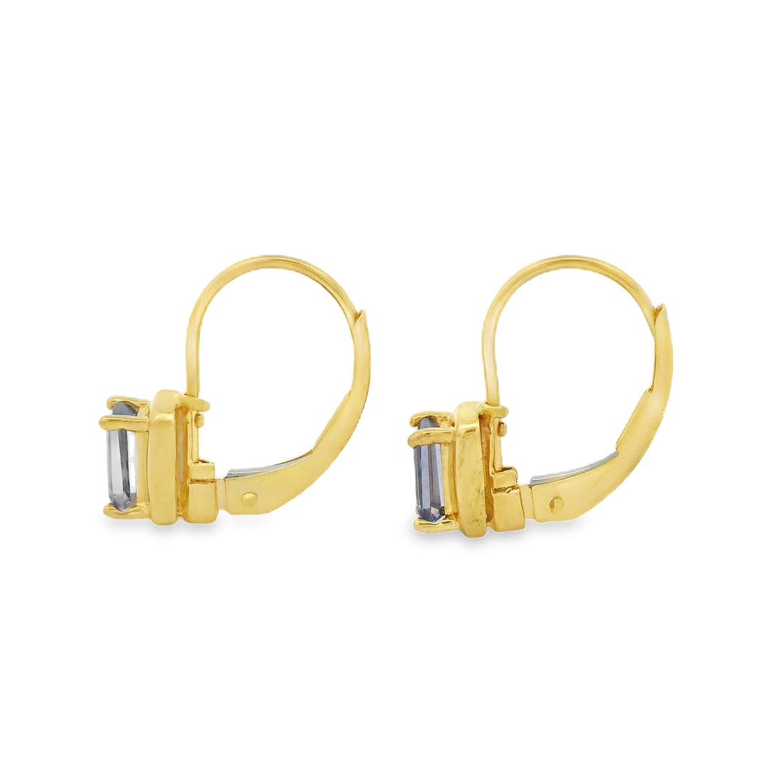 Estate Colored Stone Earrings