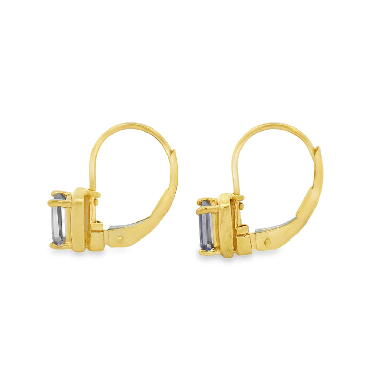 Estate Colored Stone Earrings