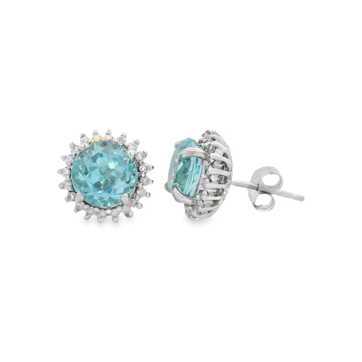 Estate Color Stone Earring