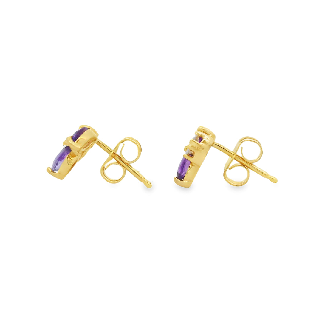 Estate Colored Stone Earrings