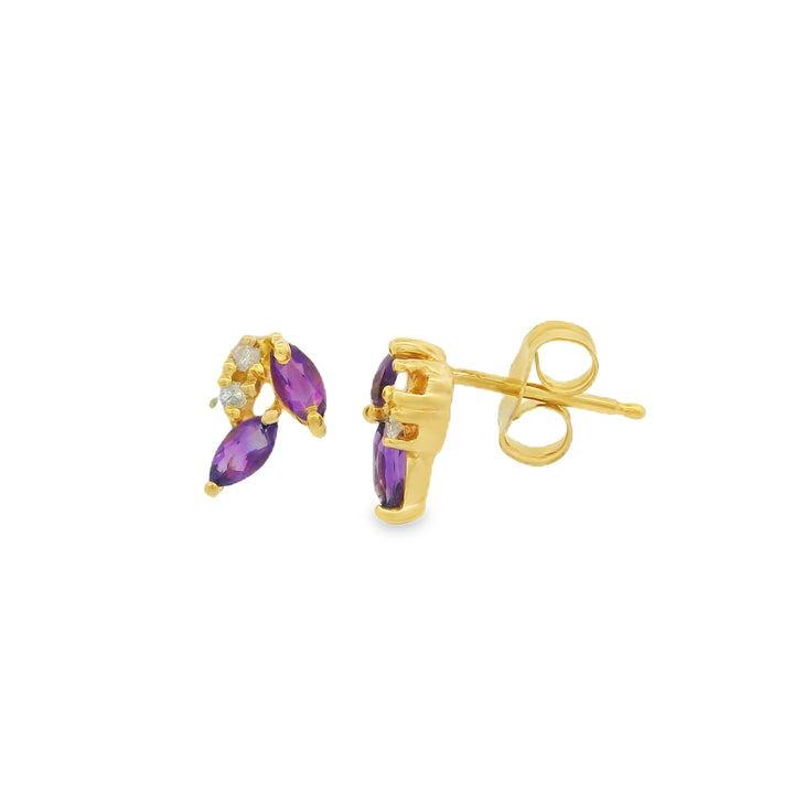 Estate Colored Stone Earrings