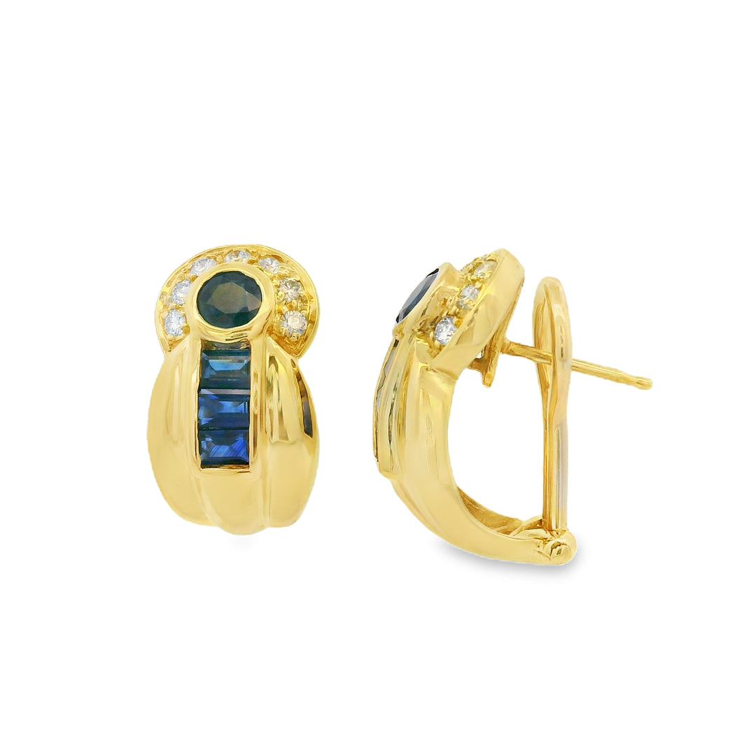 Estate Colored Stone Earrings