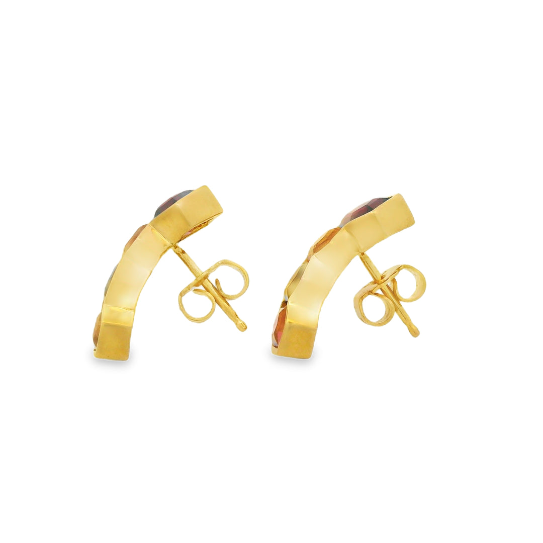 Estate Colored Stone Earrings