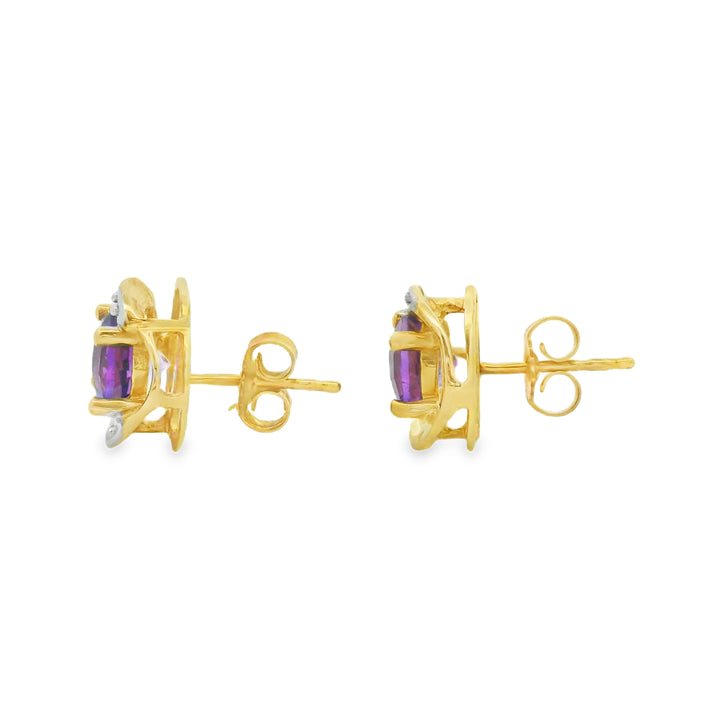 Estate Colored Stone Earrings