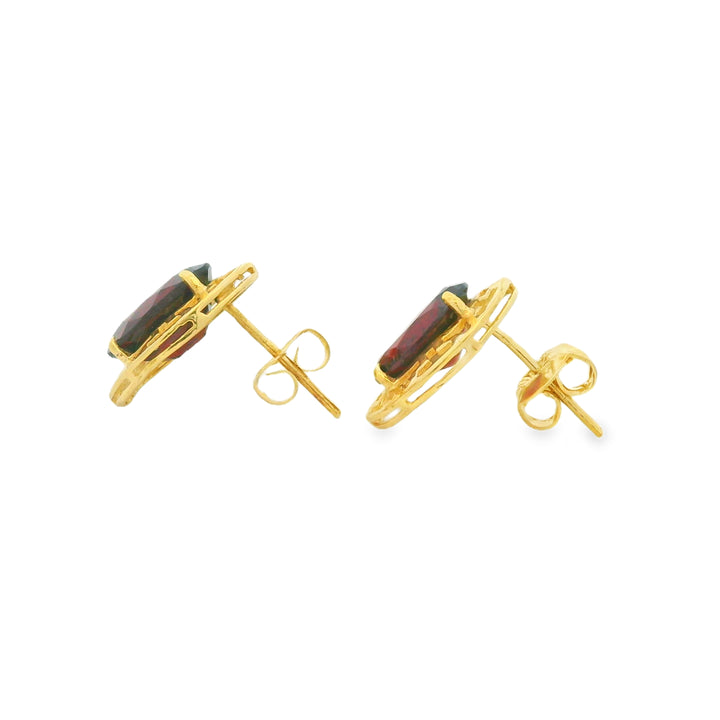 Estate Colored Stone Earrings