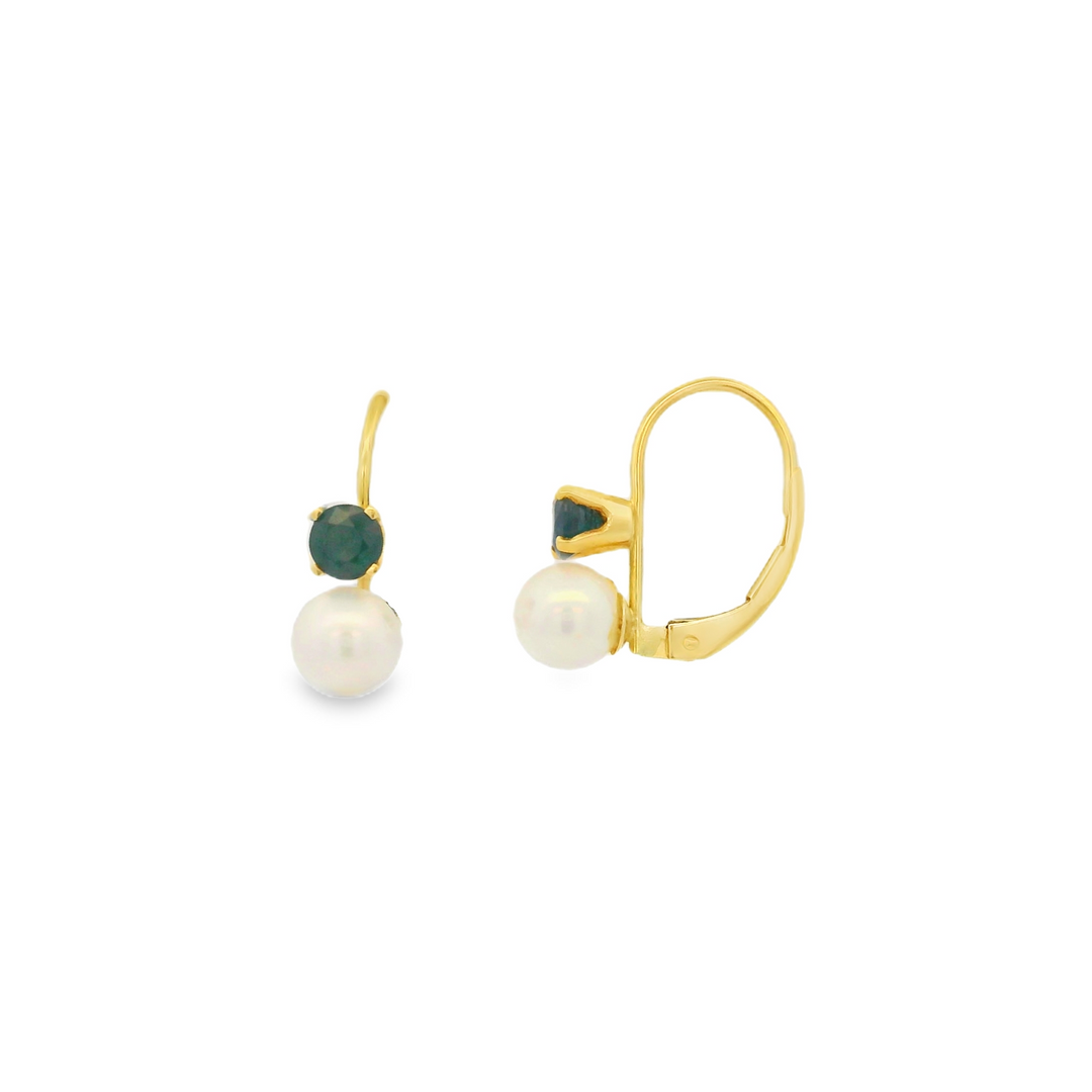 Estate Color Stone Earring