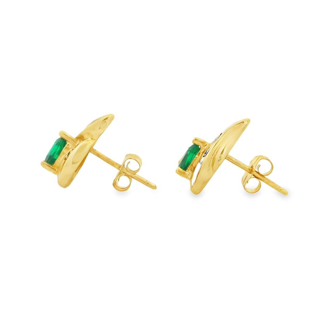 Estate Colored Stone Earrings