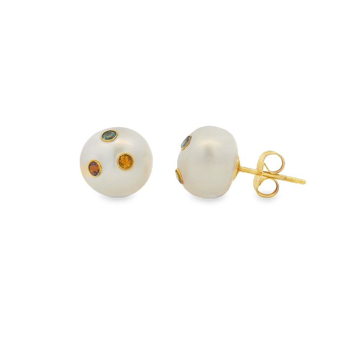 Estate Colored Stone Earrings