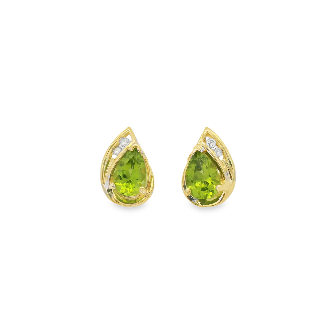 Estate Colored Stone Earrings