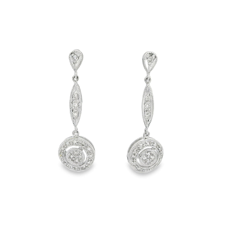 Estate Diamond Earrings