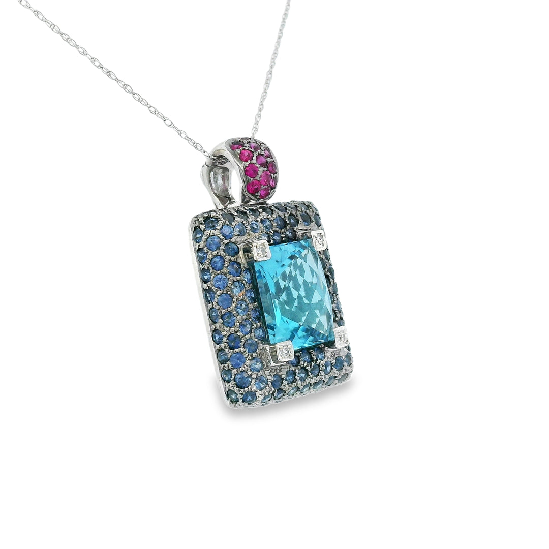 Estate Colored Stone Necklace