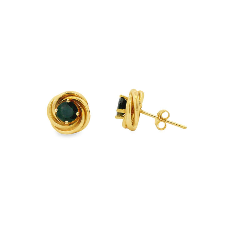 Estate Colored Stone Earrings