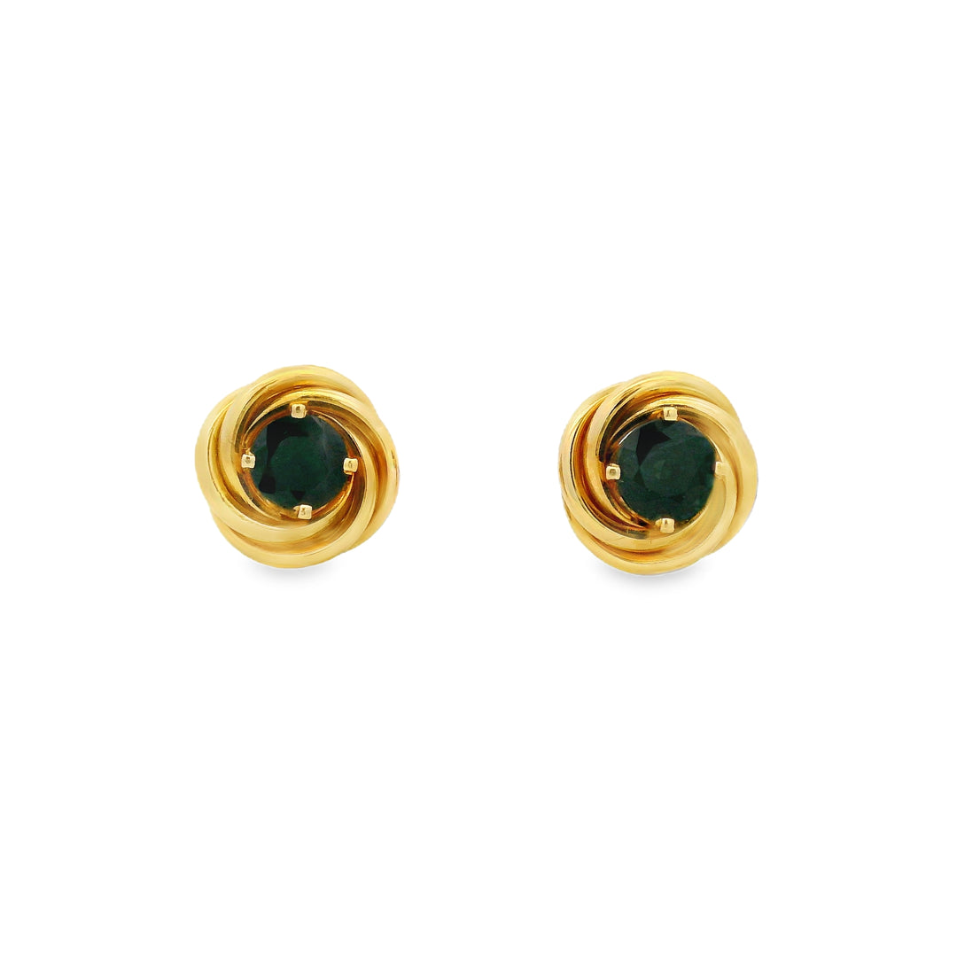 Estate Colored Stone Earrings
