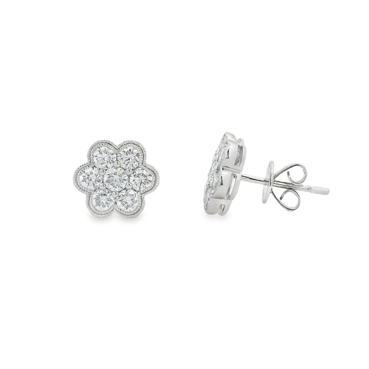 Estate Diamond Earrings