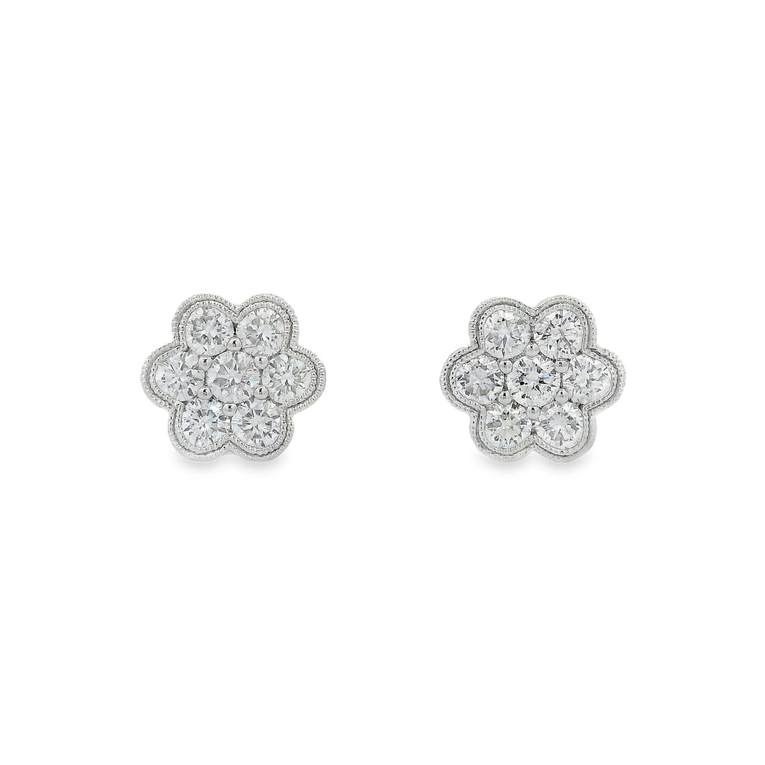Estate Diamond Earrings