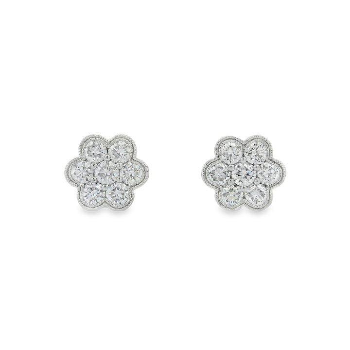 Estate Diamond Earrings