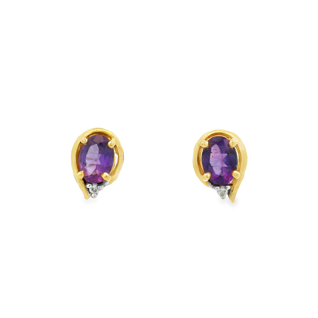 Estate Colored Stone Earrings