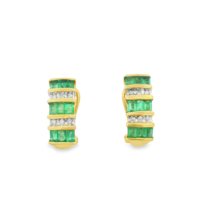 Estate Colored Stone Earrings