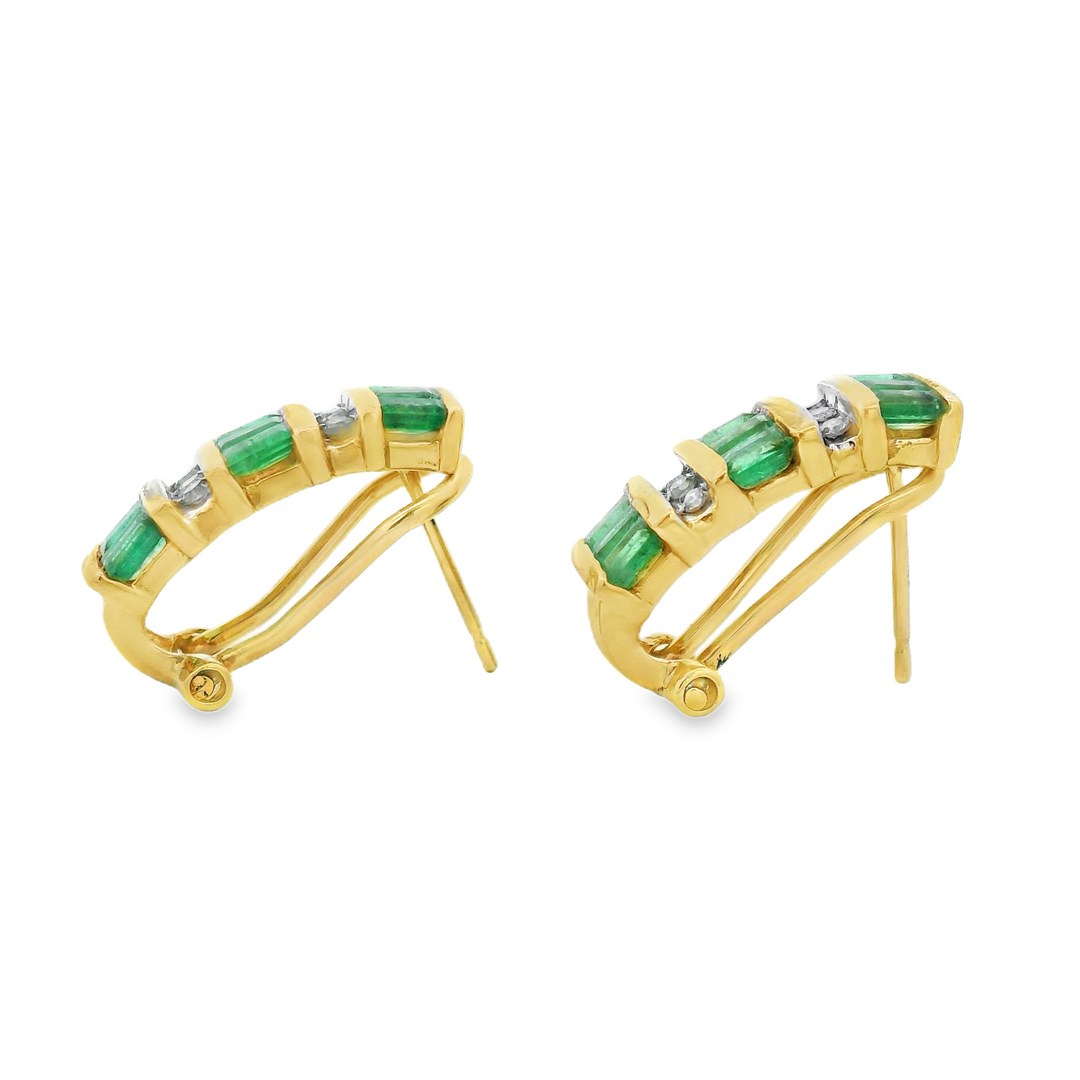 Estate Colored Stone Earrings