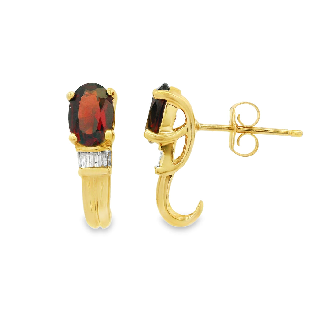 Estate Colored Stone Earrings