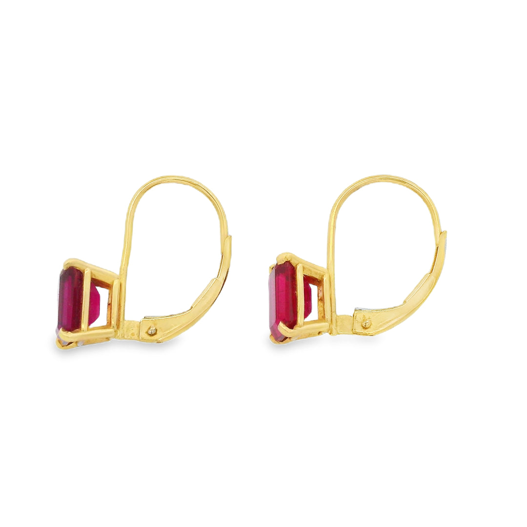 Estate Colored Stone Earrings