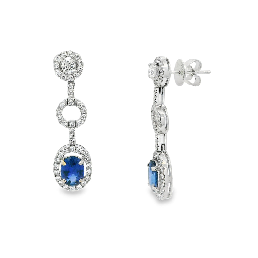 Estate Colored Stone Earrings