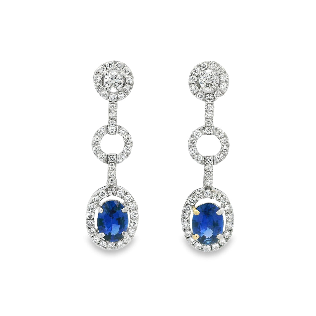 Estate Colored Stone Earrings