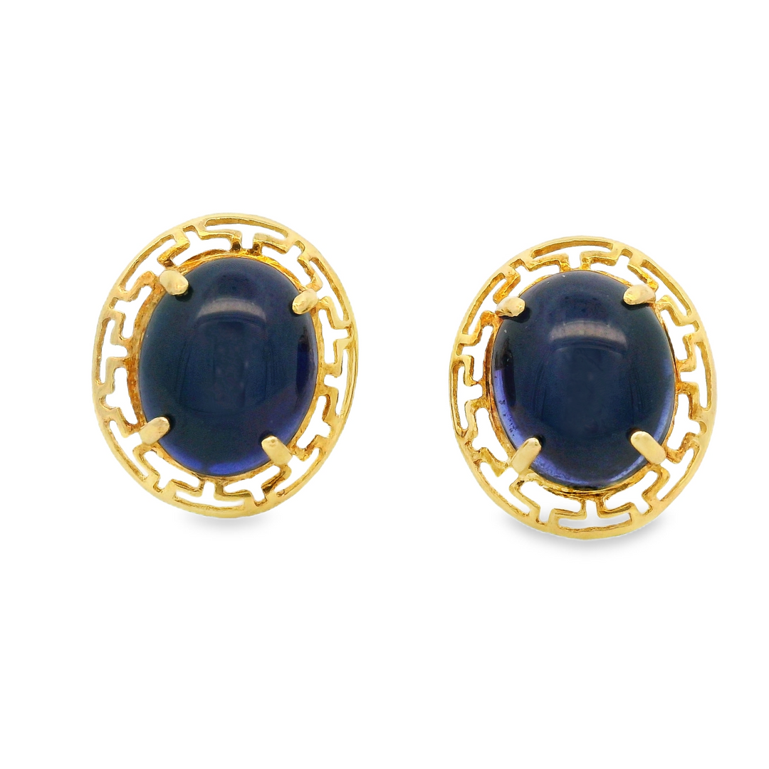 Estate Colored Stone Earrings