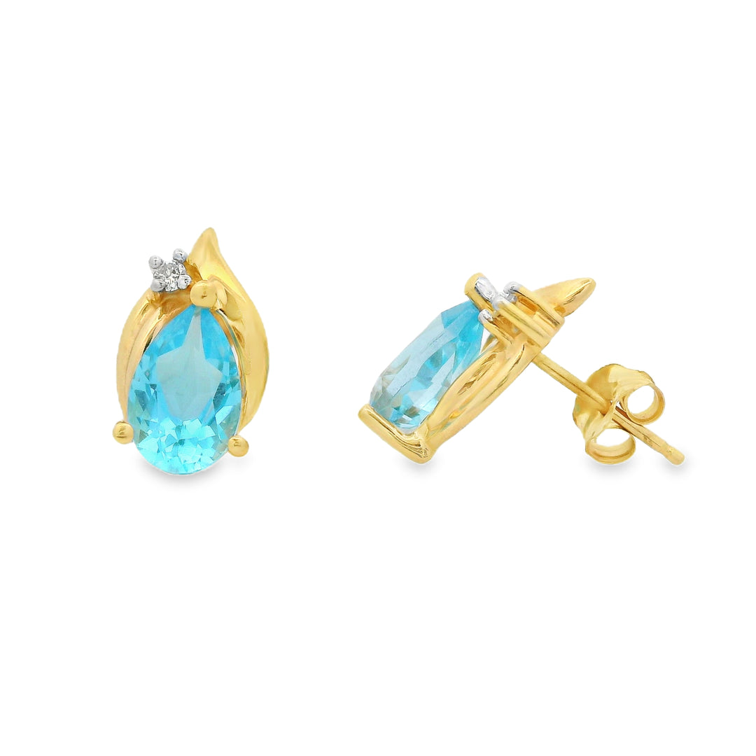 Estate Colored Stone Earrings