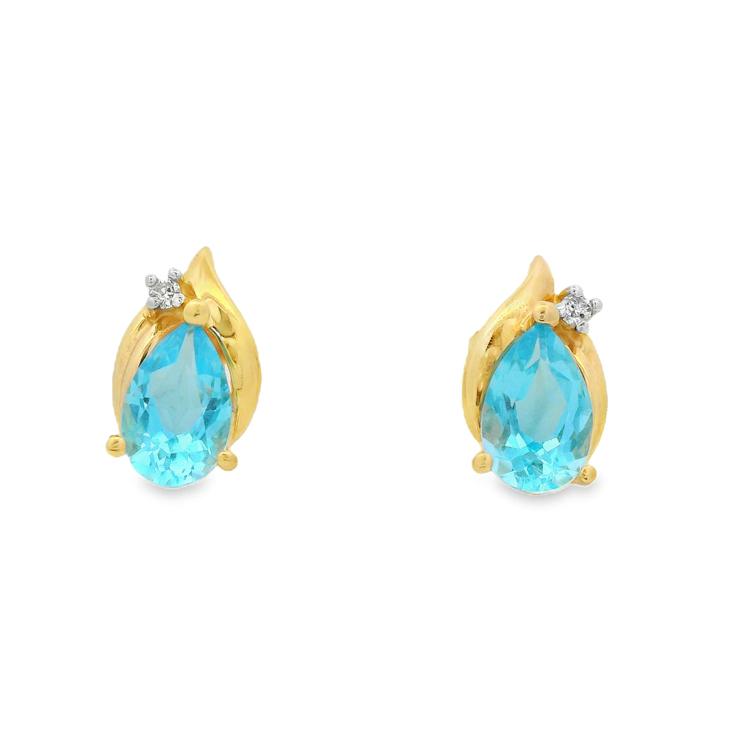 Estate Colored Stone Earrings