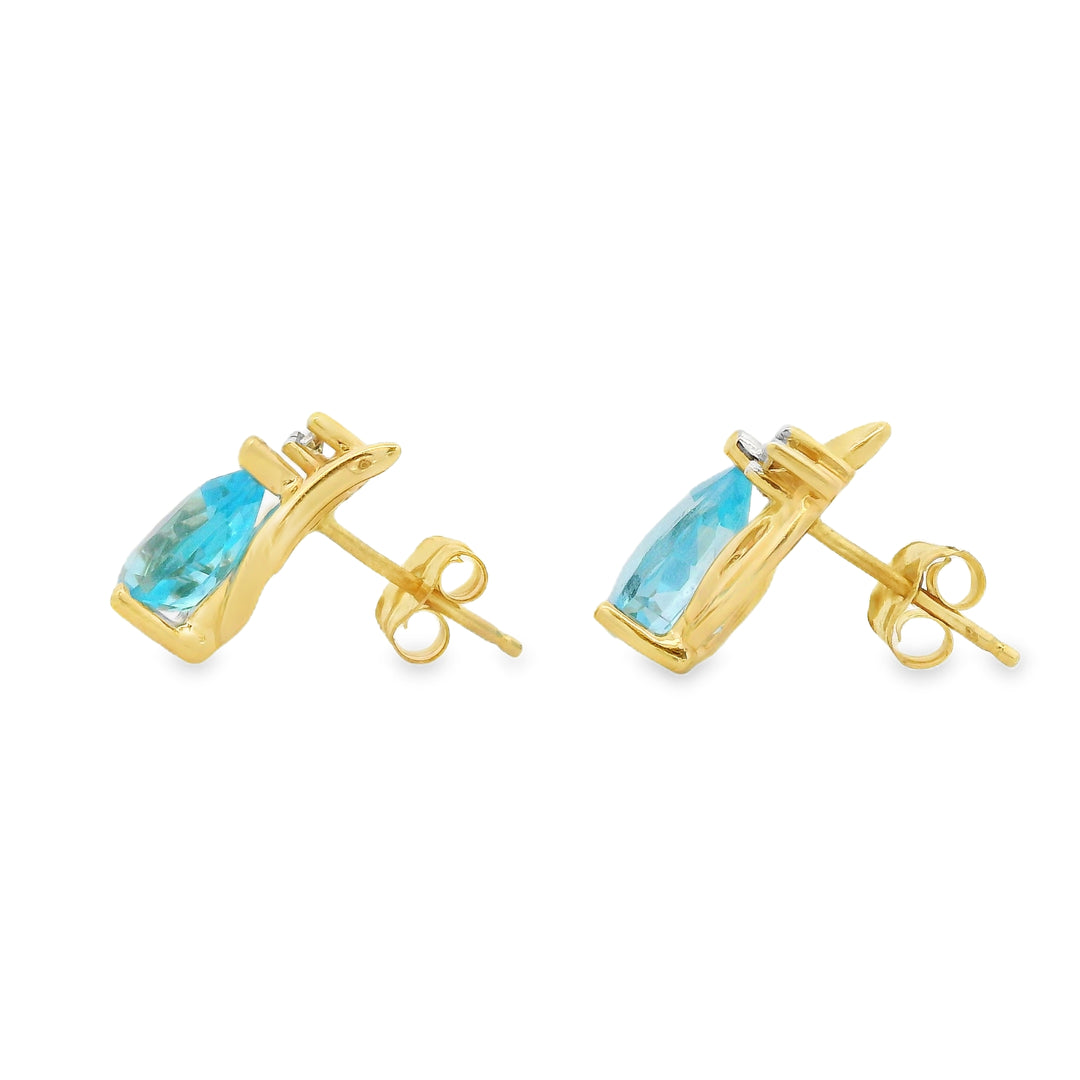 Estate Colored Stone Earrings